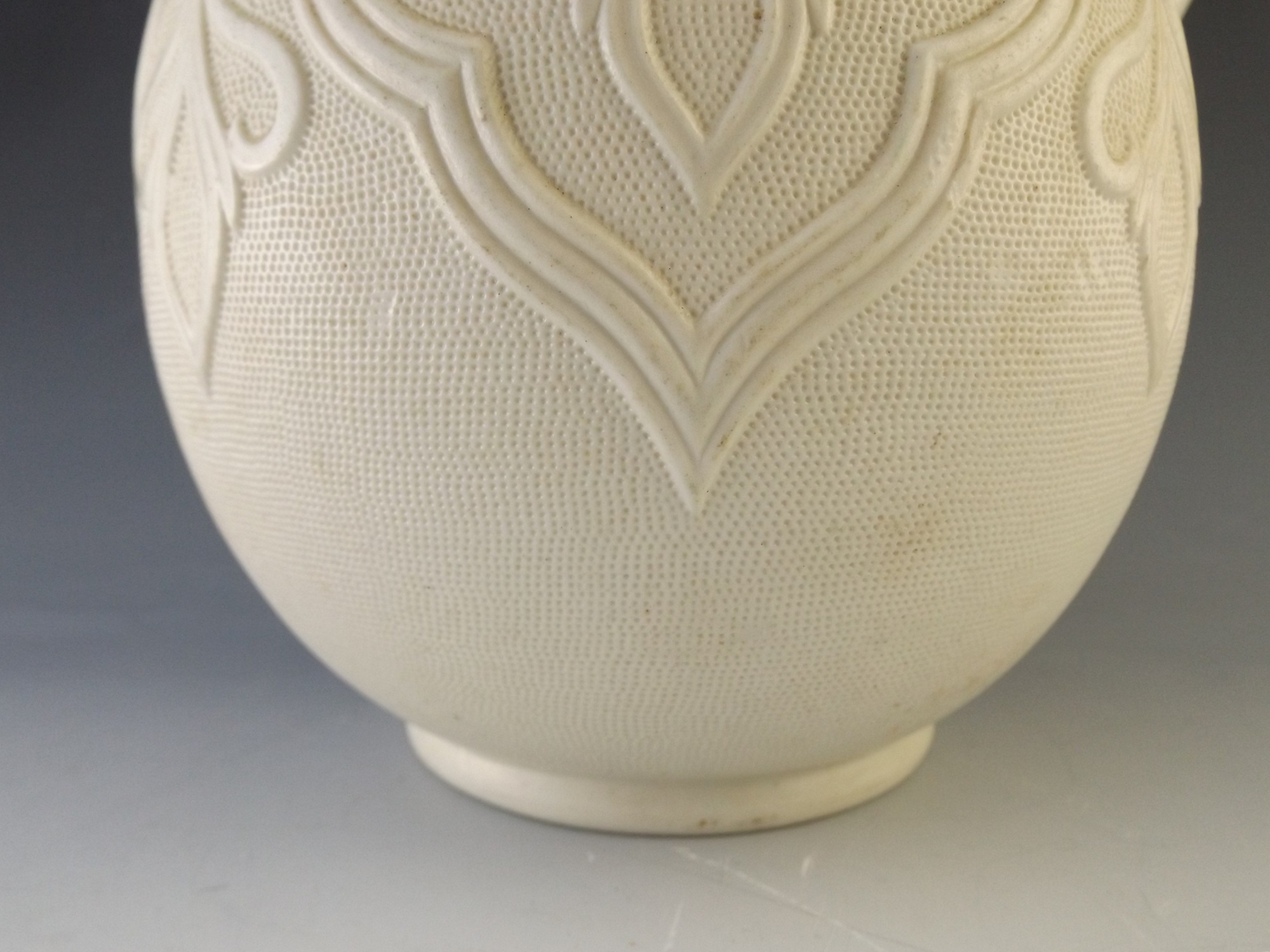 English 'Tyrol' Ceramic Ewer with Pewter Lid, circa 1864