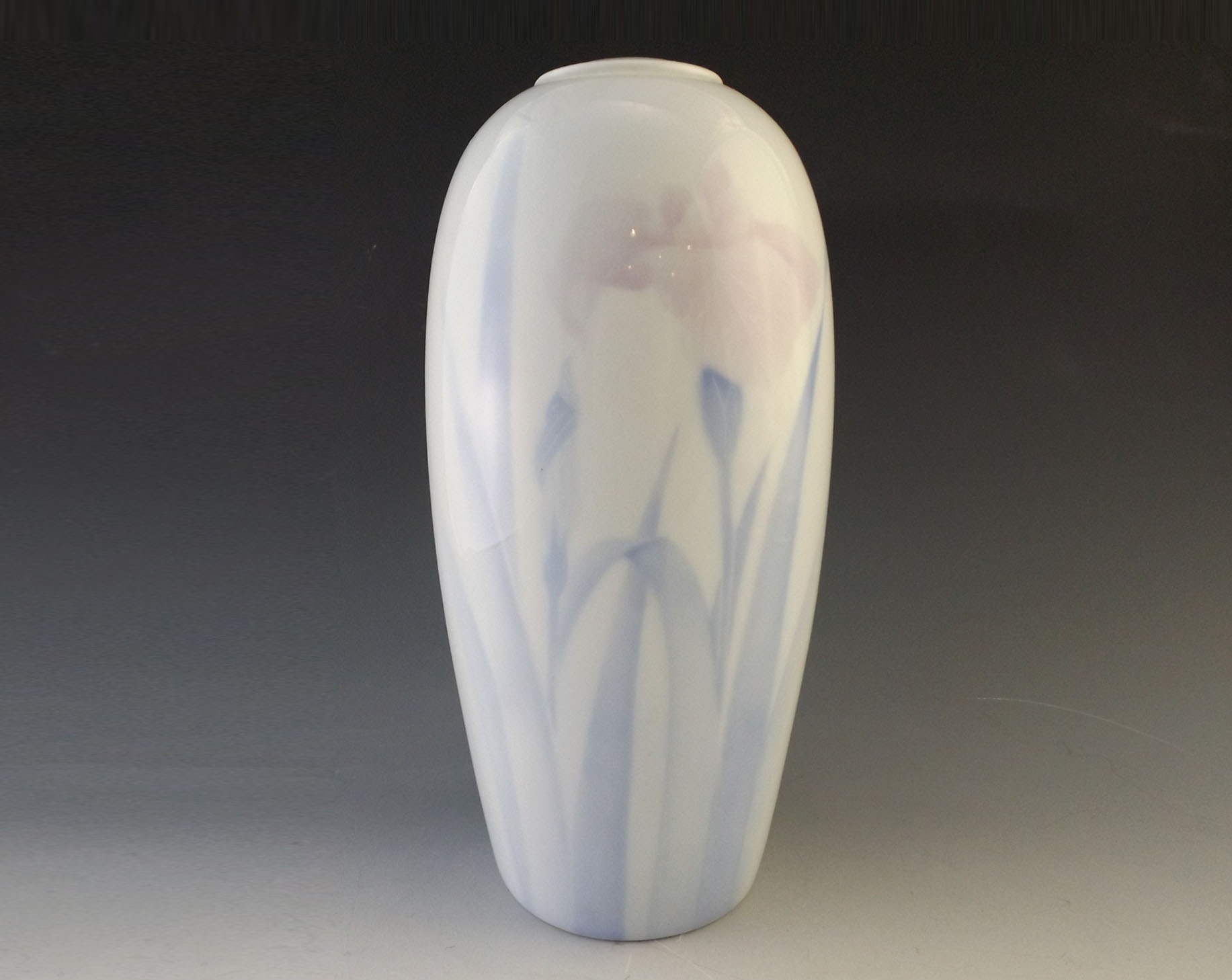 Japanese Porcelain Vase with Iris