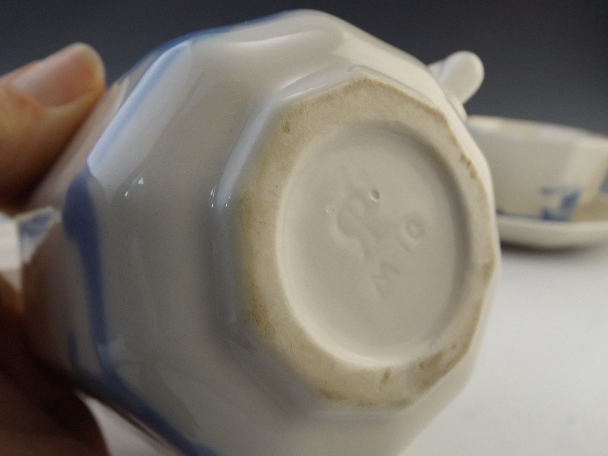 Rookwood Pottery Blue Ship Tea Set 