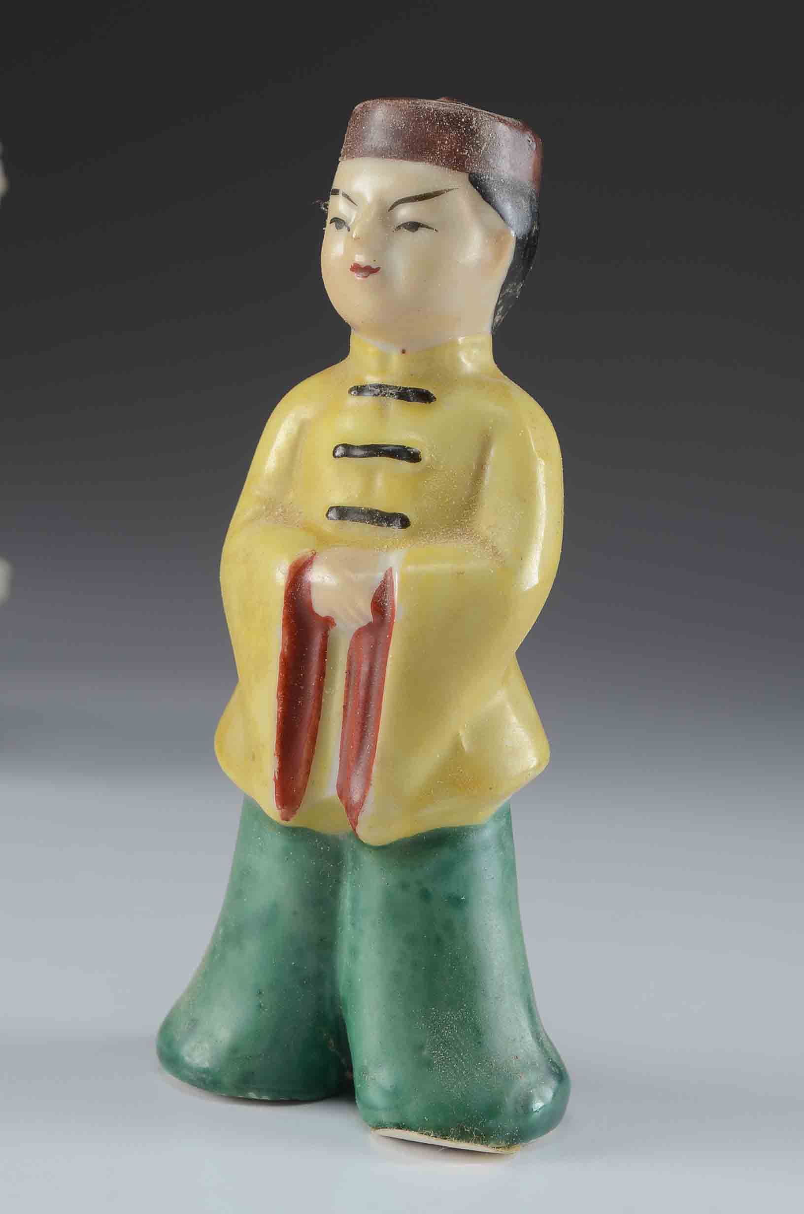 Eight Figurines Made in Occupied Japan