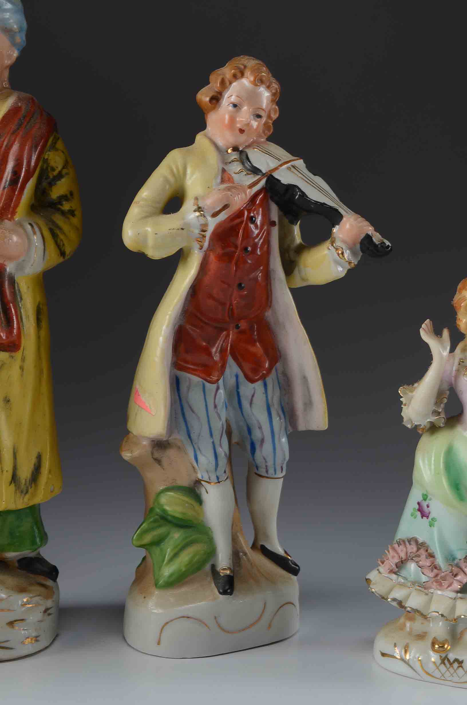 Eight Figurines Made in Occupied Japan