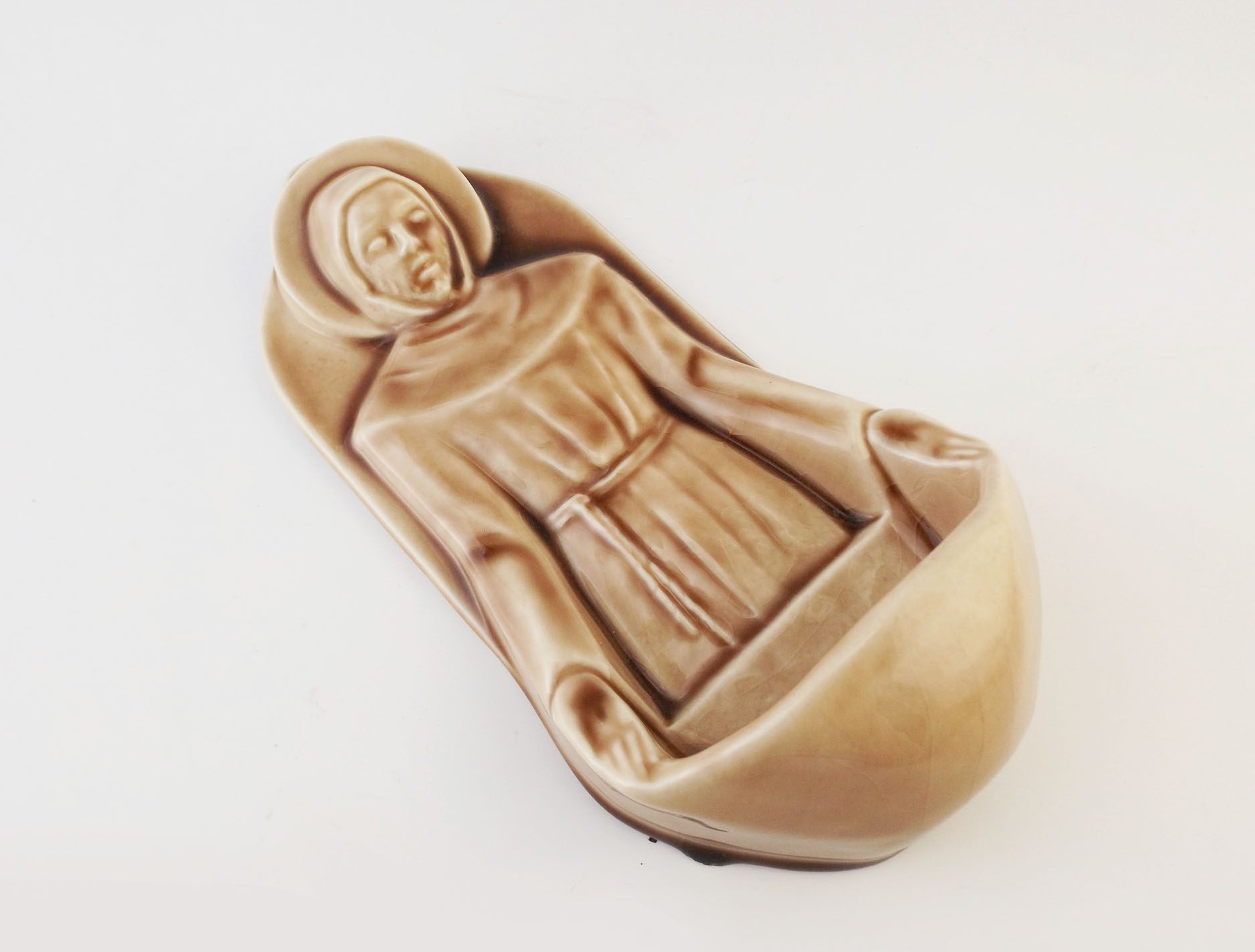 1947 Rookwood Pottery St. Francis Holy Water Font