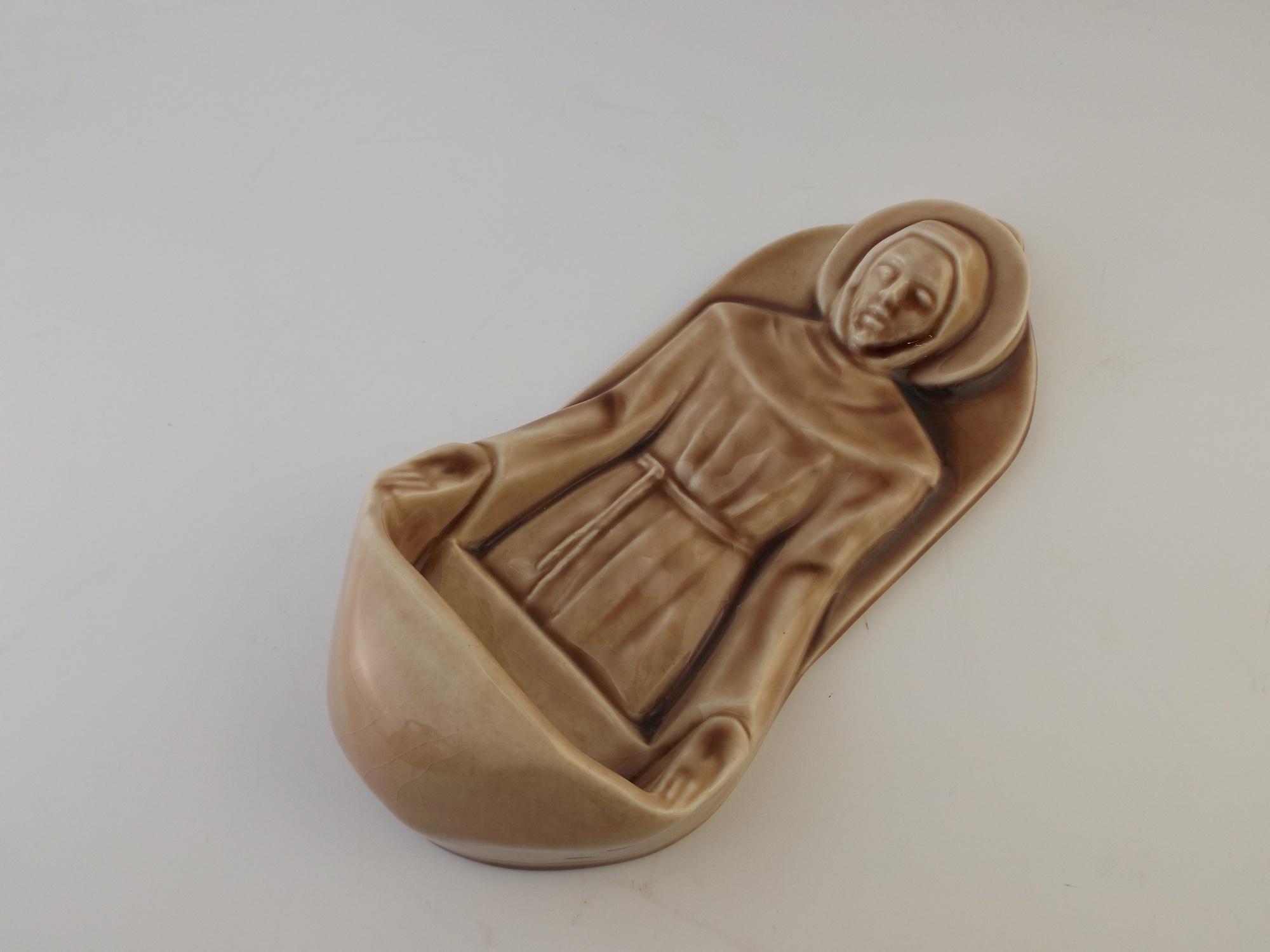 1947 Rookwood Pottery St. Francis Holy Water Font