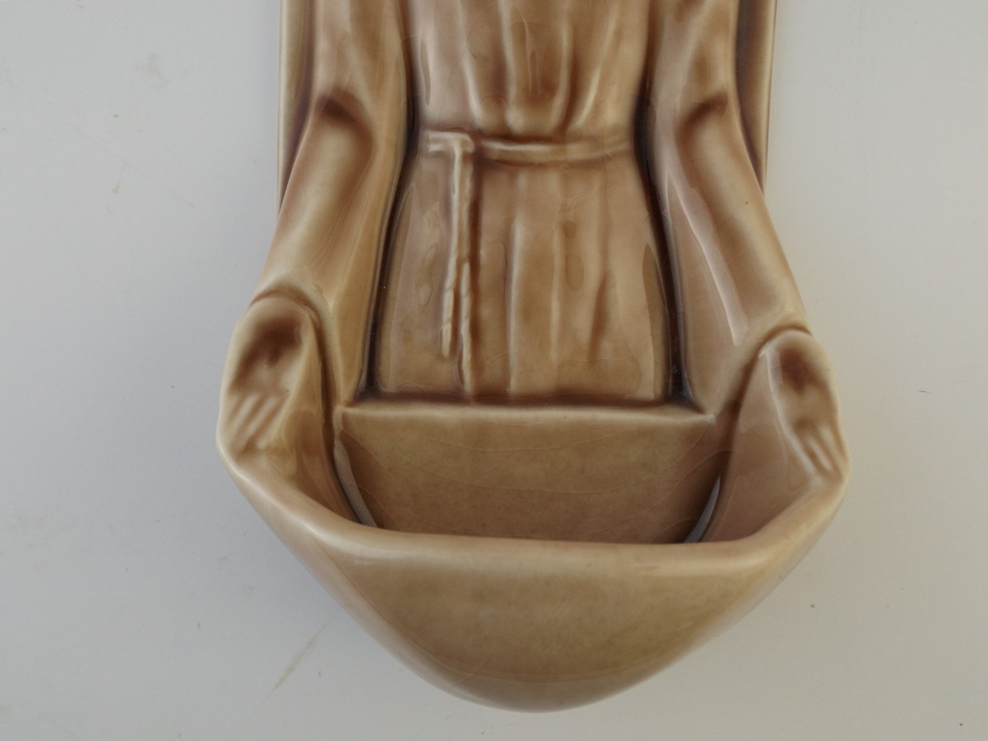 1947 Rookwood Pottery St. Francis Holy Water Font