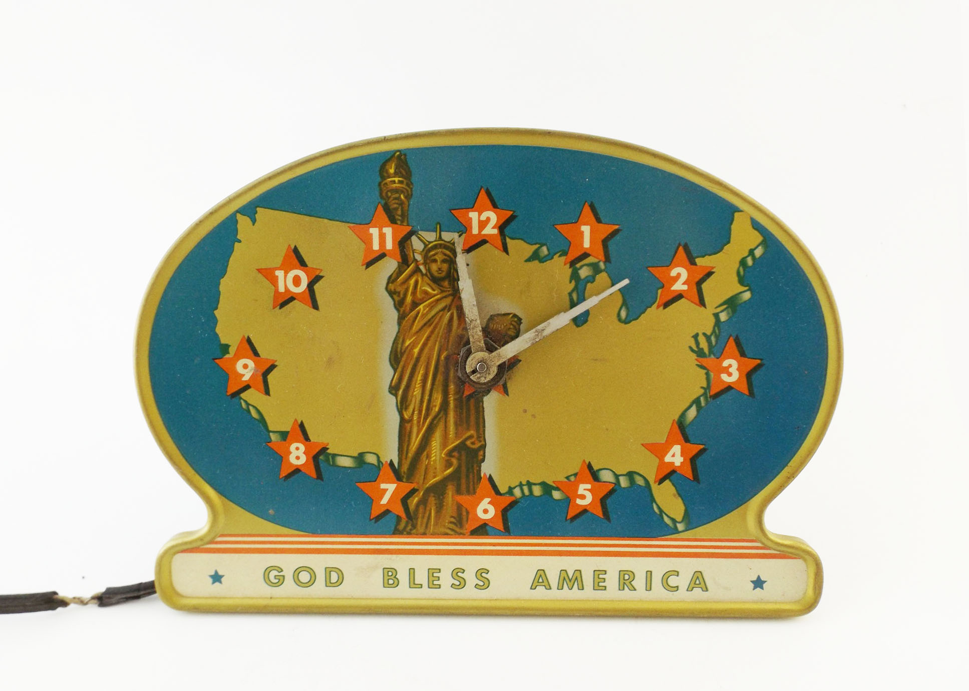 1940 'God Bless America' Clock