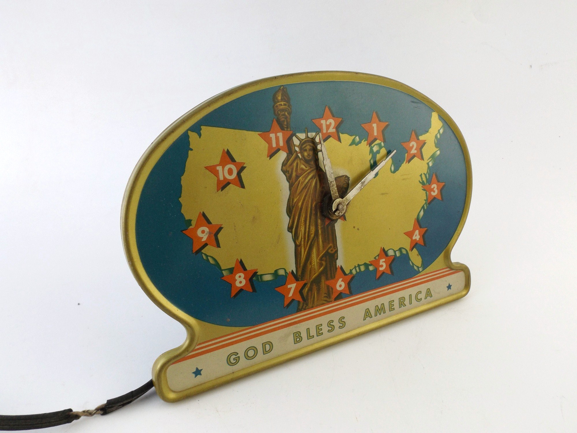 1940 'God Bless America' Clock