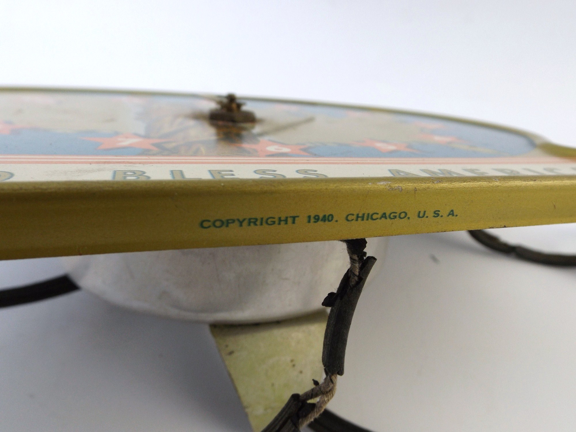 1940 'God Bless America' Clock