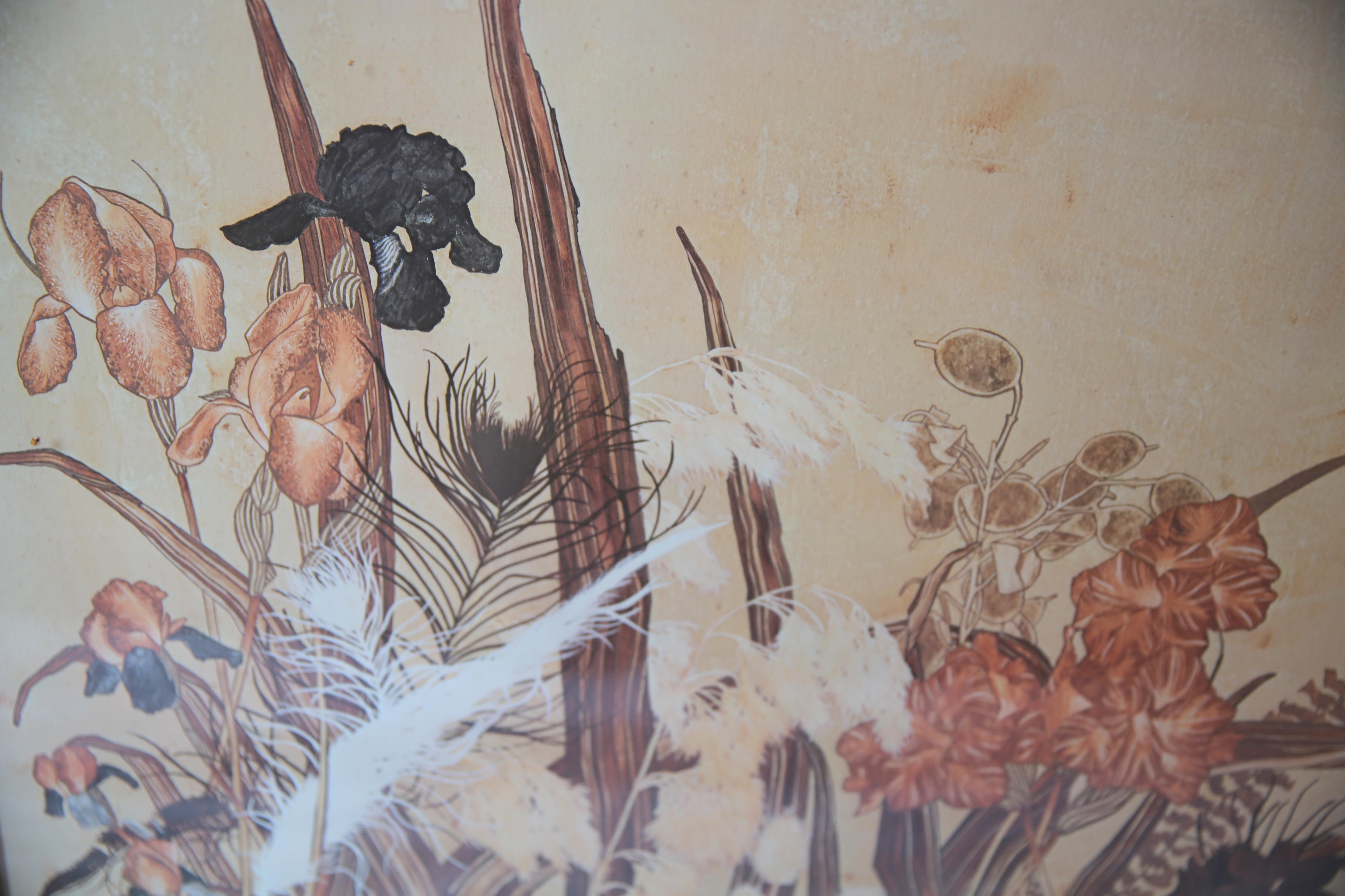 Ray Neely Lithograph with Large Offset Print Reproduction