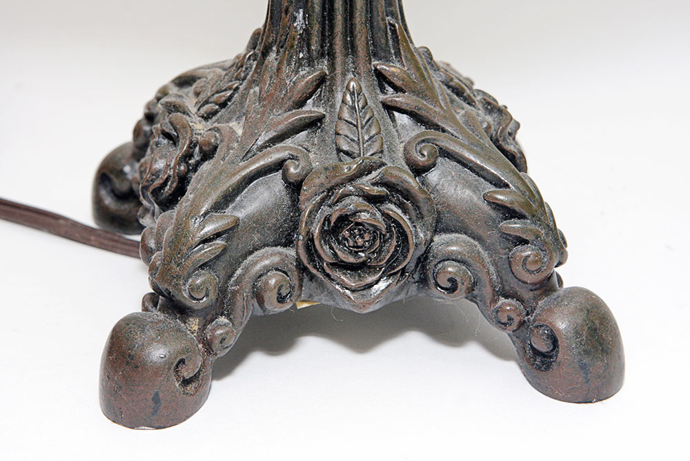 Art Noveau Style Lamp with Frosted Glass Lamps