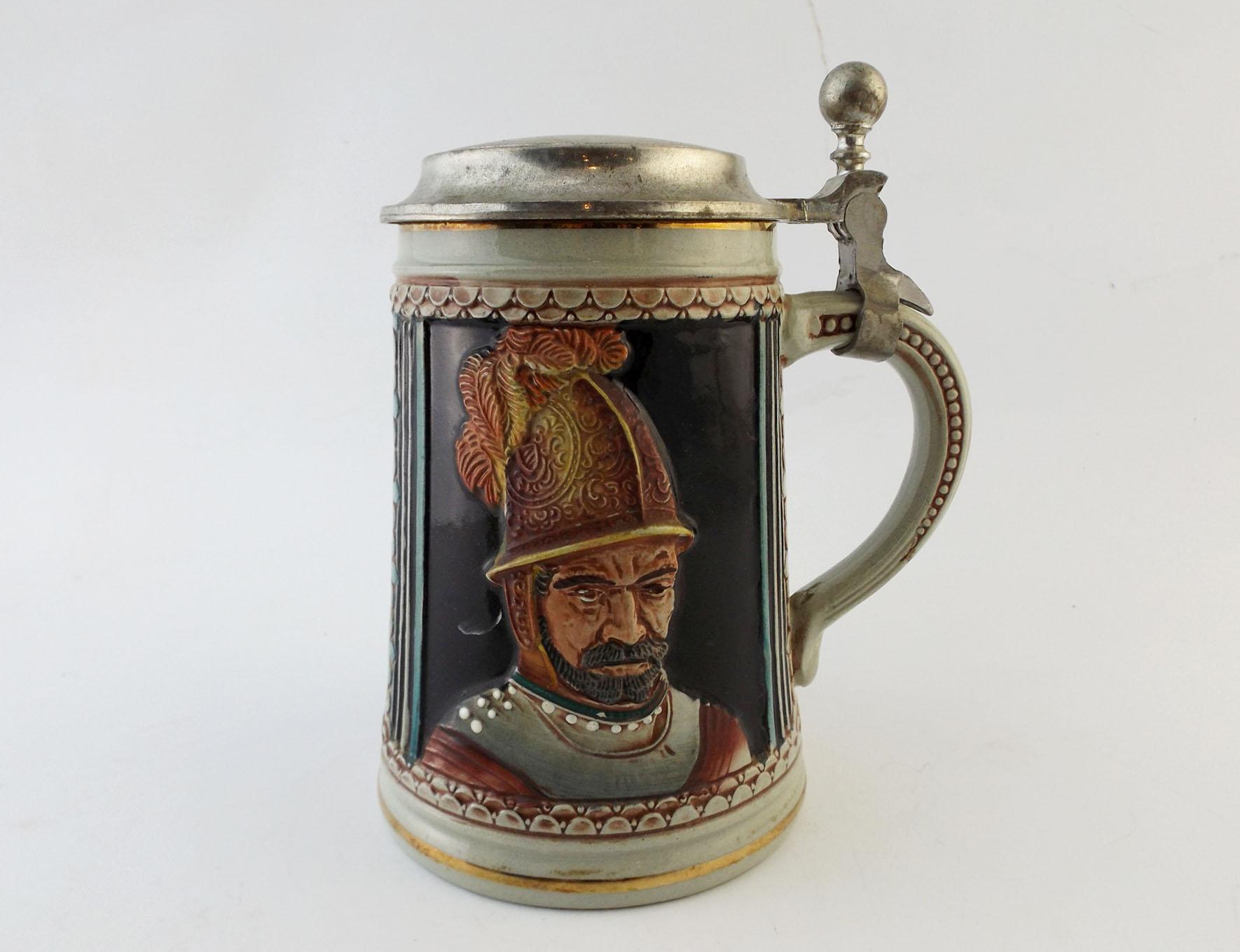 West German Gerz Stein with Portrait