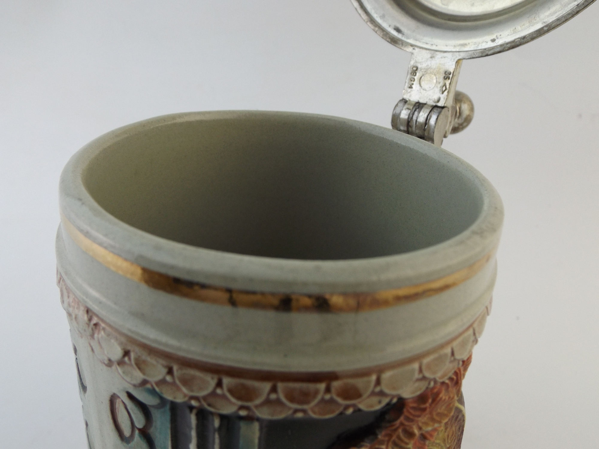 West German Gerz Stein with Portrait