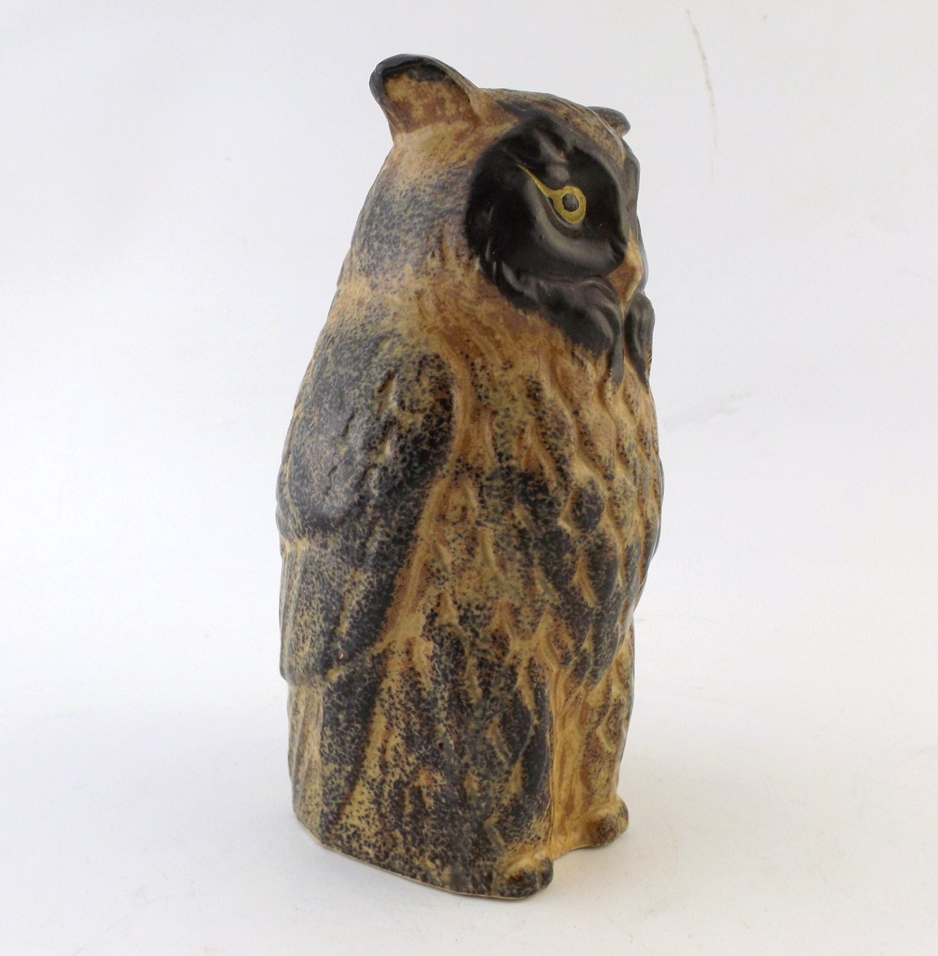 Mid Century Ceramic Horned Owl Figural