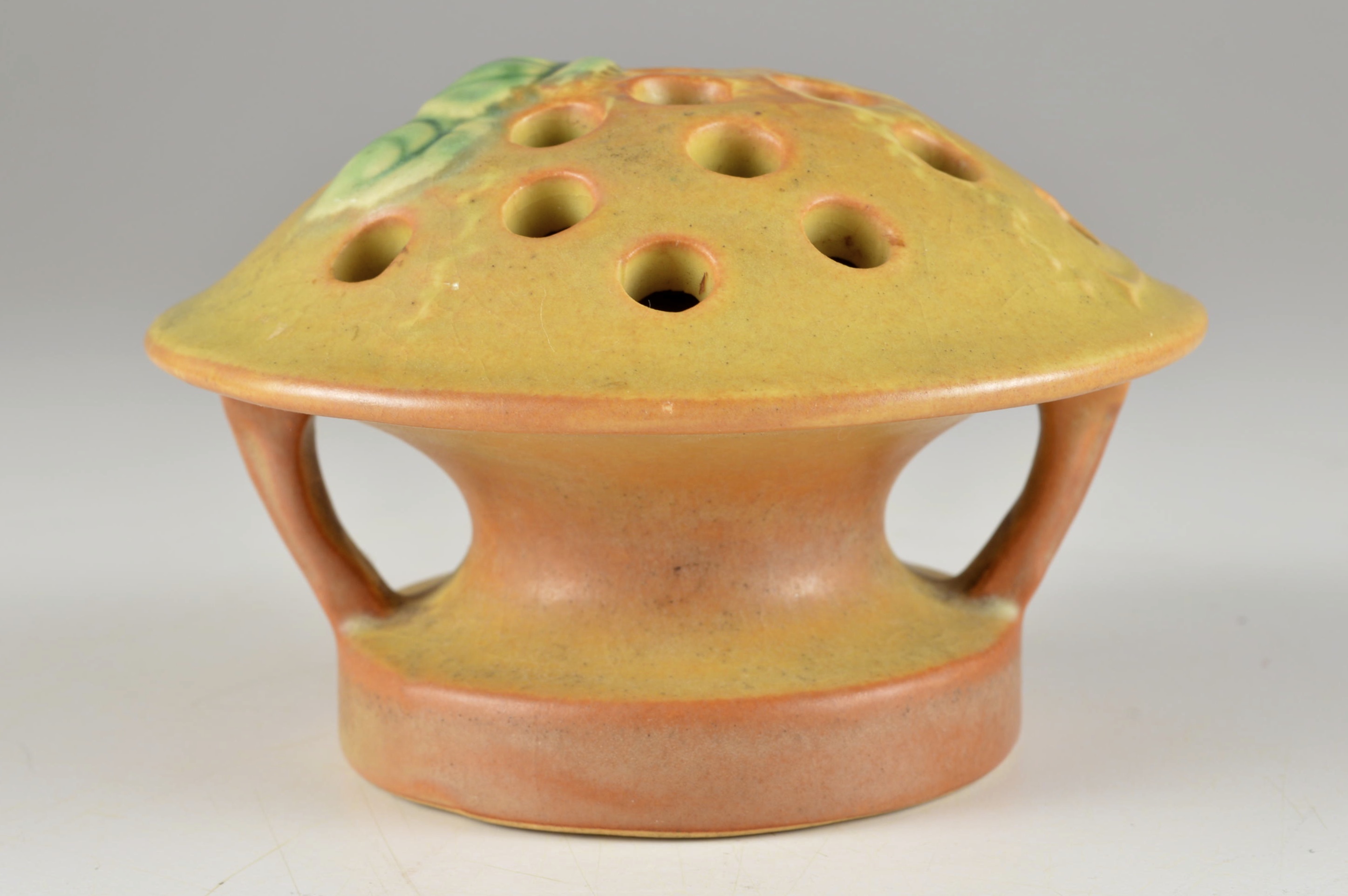 Roseville Pottery Vase and Flower Frog