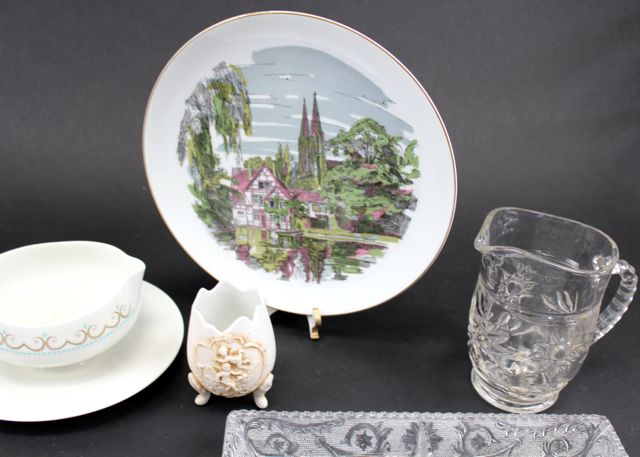 Group of Various Glassware and Items