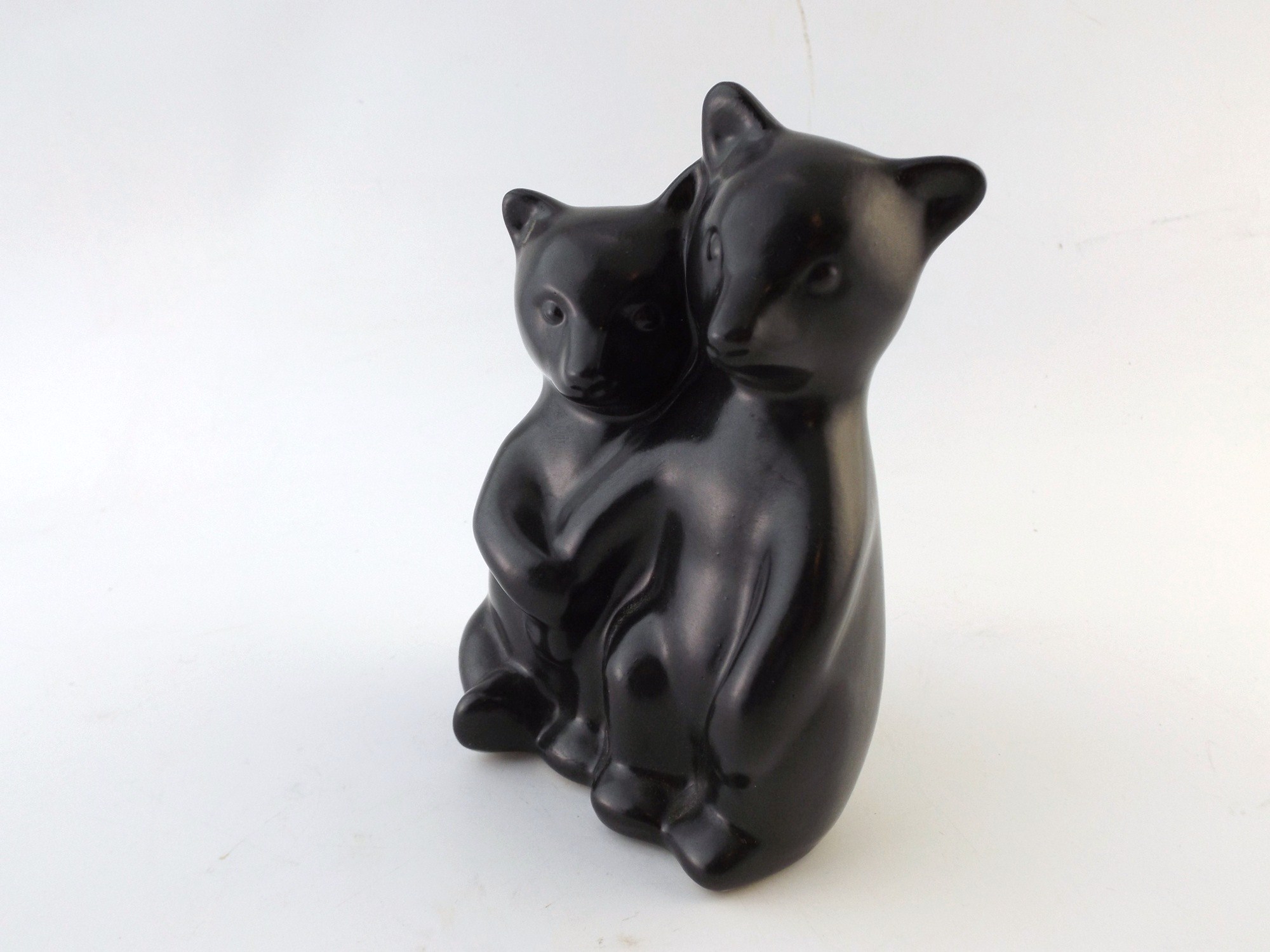 Pigeon Forge Pottery Black Bears Figurals