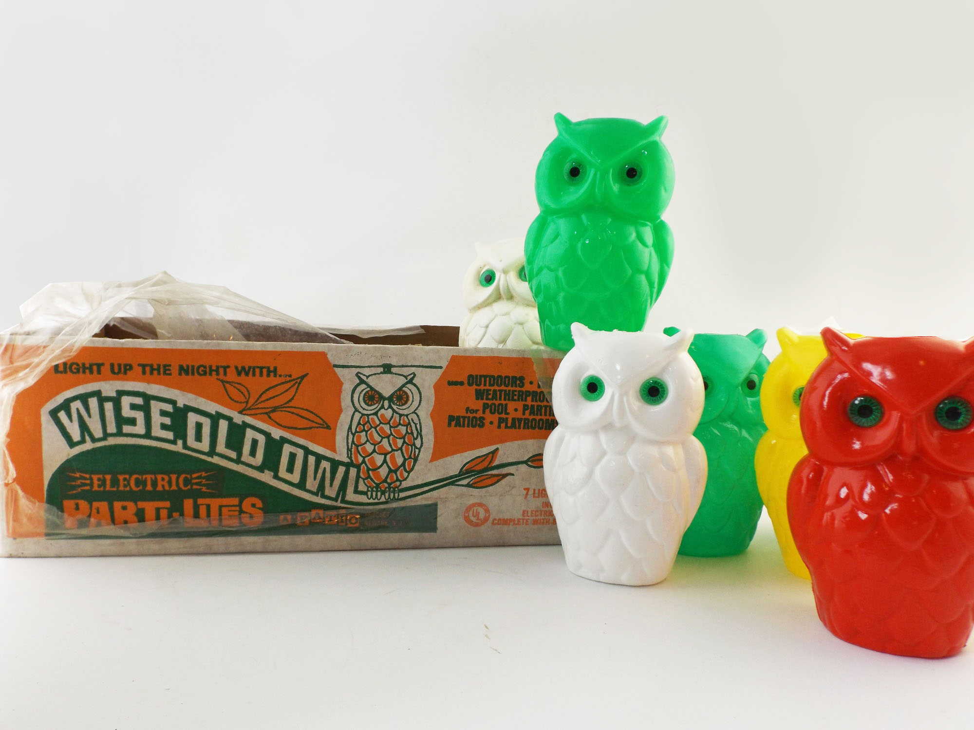 Mid Century 'Wise Old Owl' Party Lites