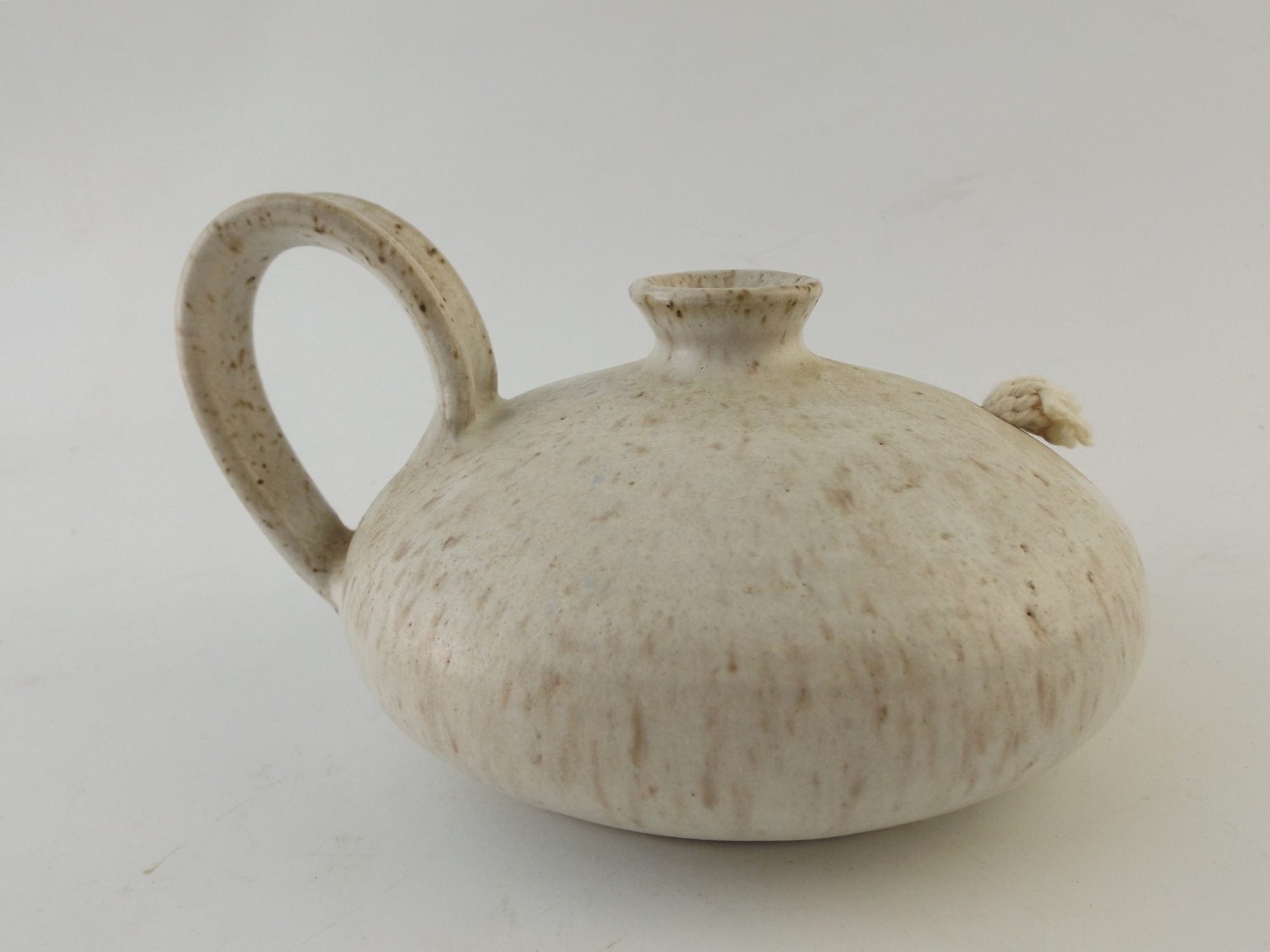 Hand Made Pottery Lamp, Signed
