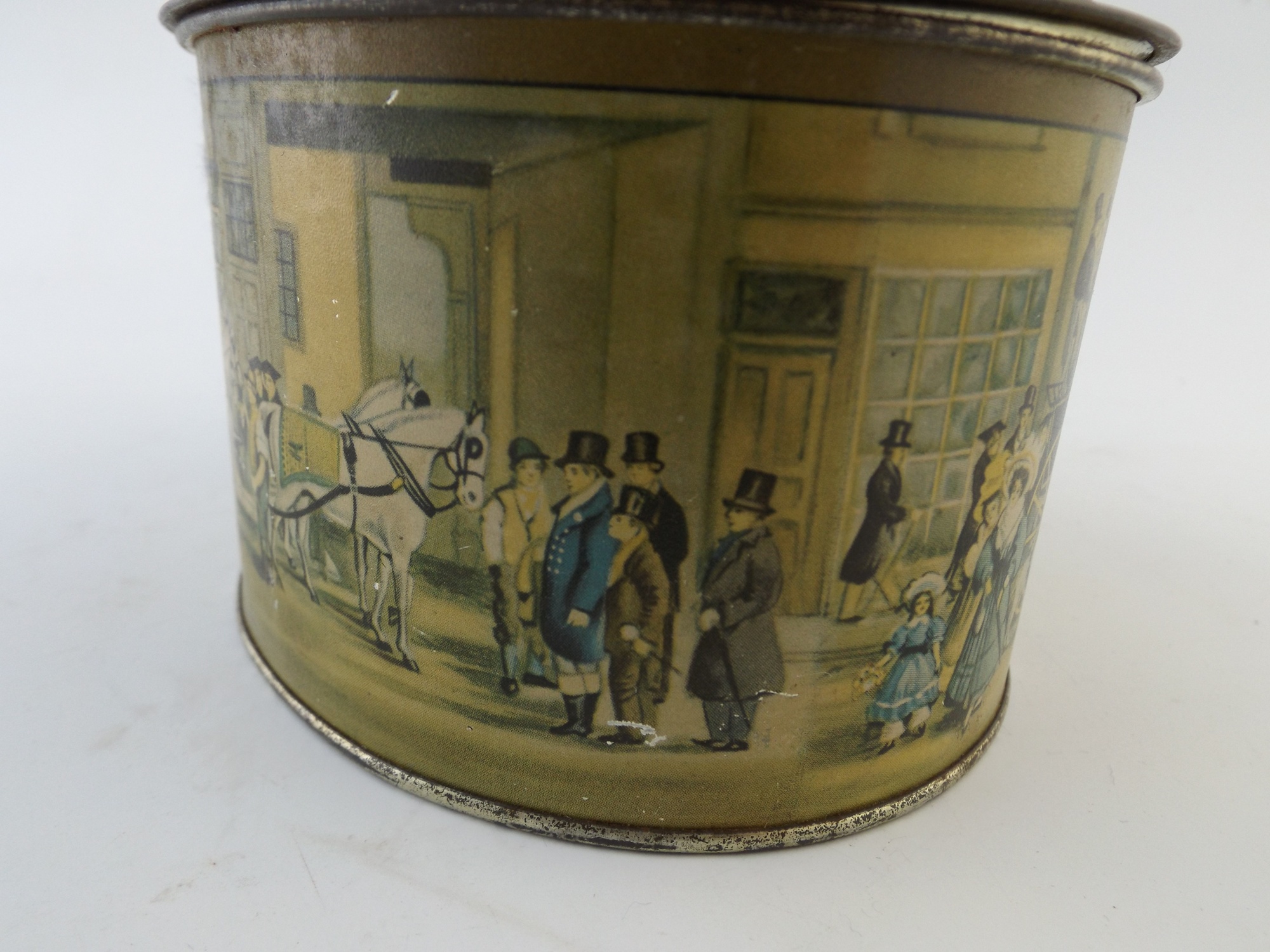 Dobbs 5th Avenue Salesman Sample Tin Hat Box with Stetson Hat