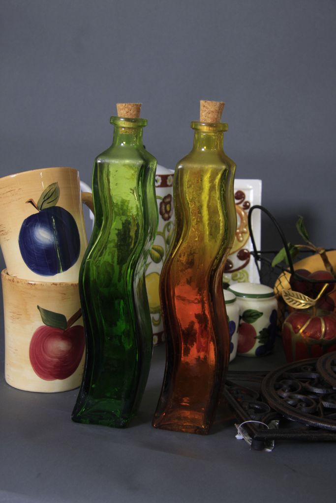 Kitchen Pottery in Fruit and Sunflower Designs