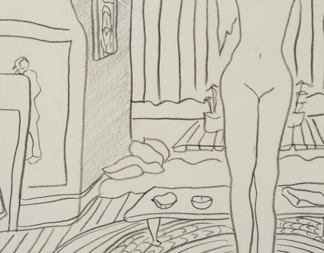 Original Dan Boldman Graphite on Paper Drawing