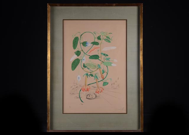 Original Salvador Dali "Pisum Sensuale" LE Color Etching