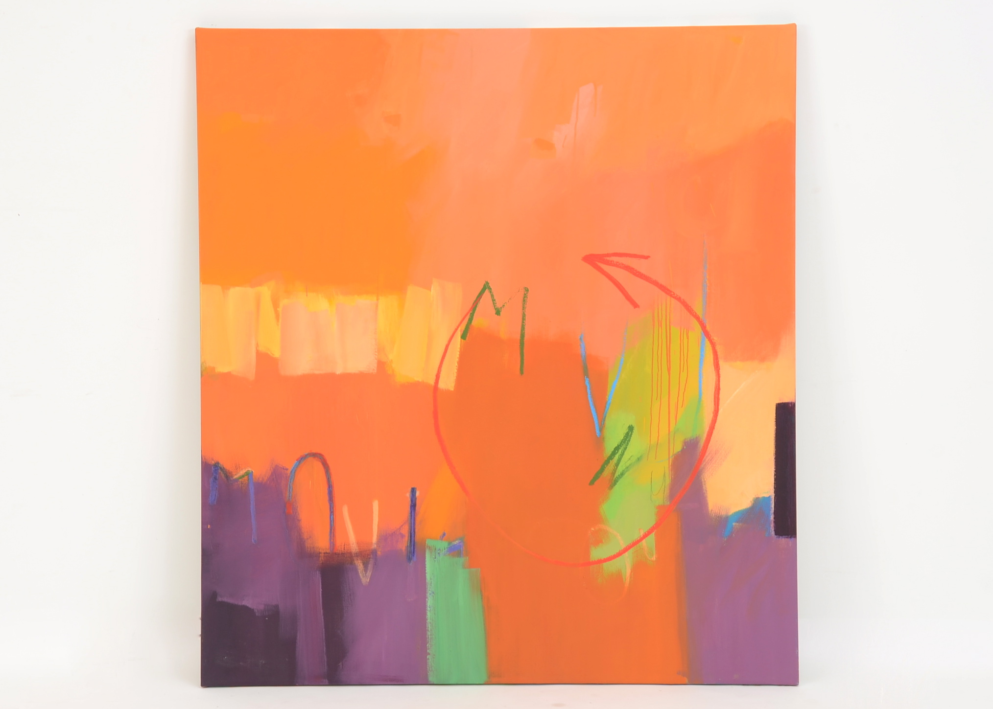 Original Esther Levy "Movin' Out" Acrylic on Canvas