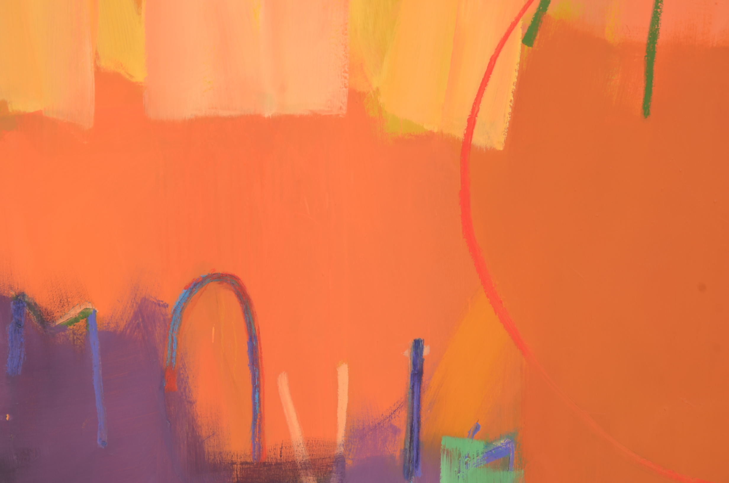 Original Esther Levy "Movin' Out" Acrylic on Canvas