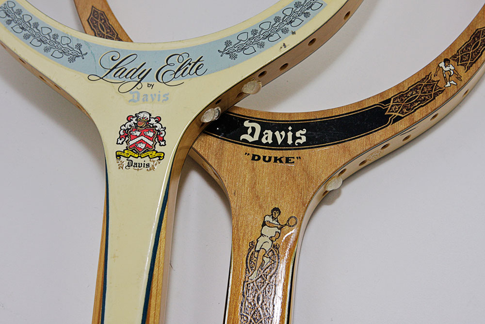 Pair of 1970s Companion Set Tad/Davis Tennis Racquets