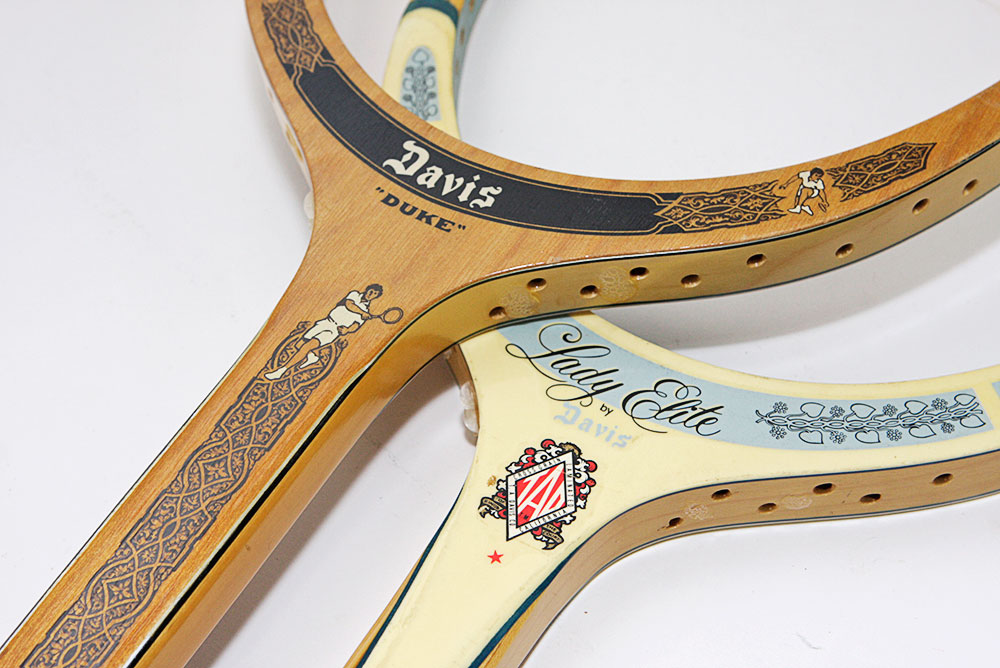 Pair of 1970s Companion Set Tad/Davis Tennis Racquets