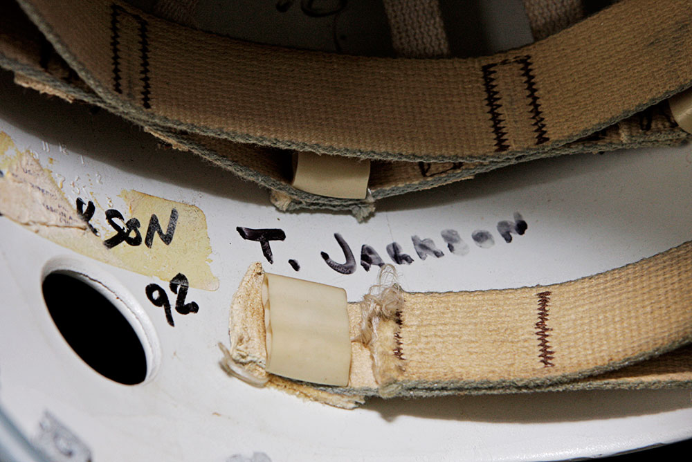 Tom Jackson College Football Helmet