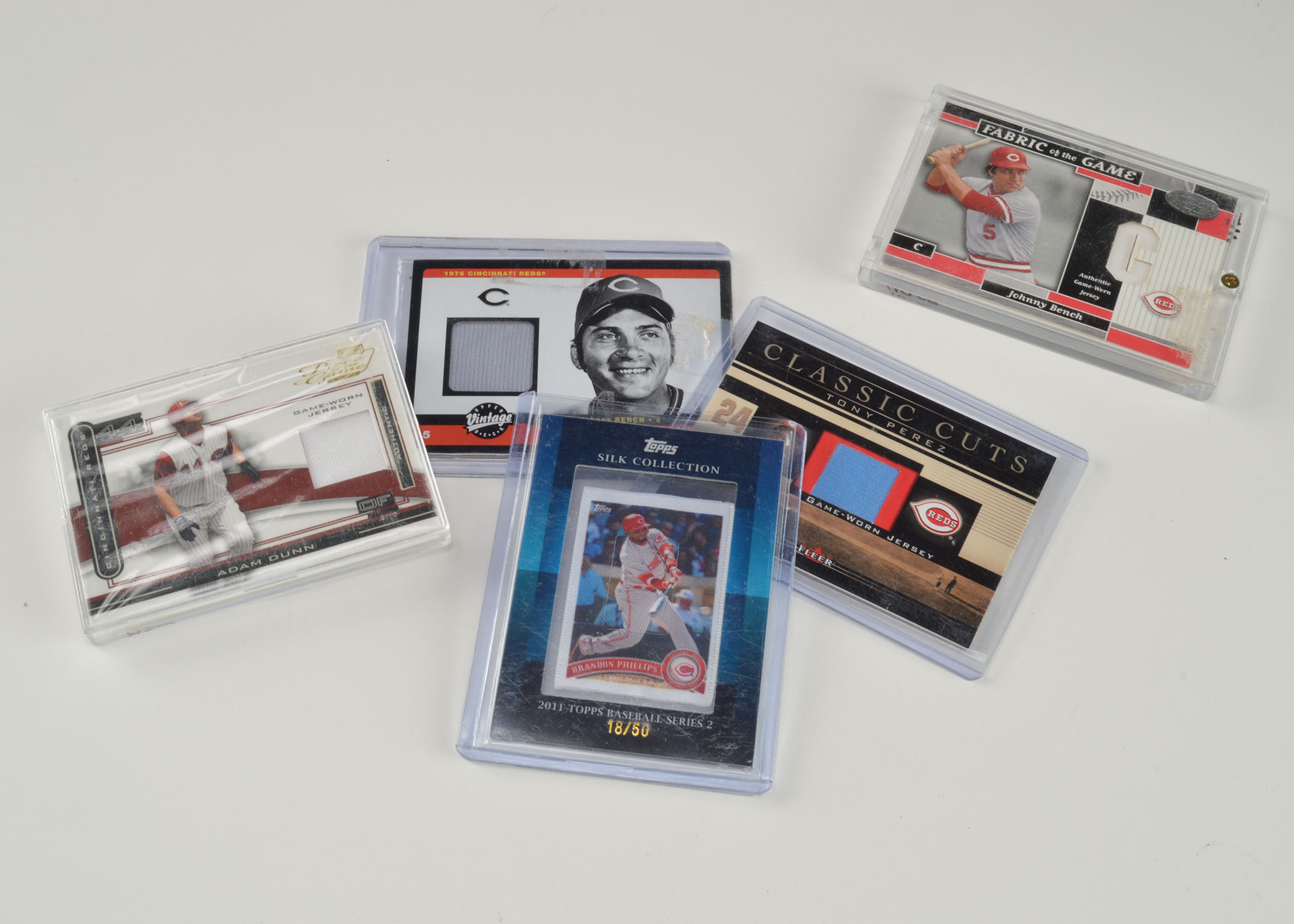 Lot of Cincinnati Reds Relic Insert Baseball Cards