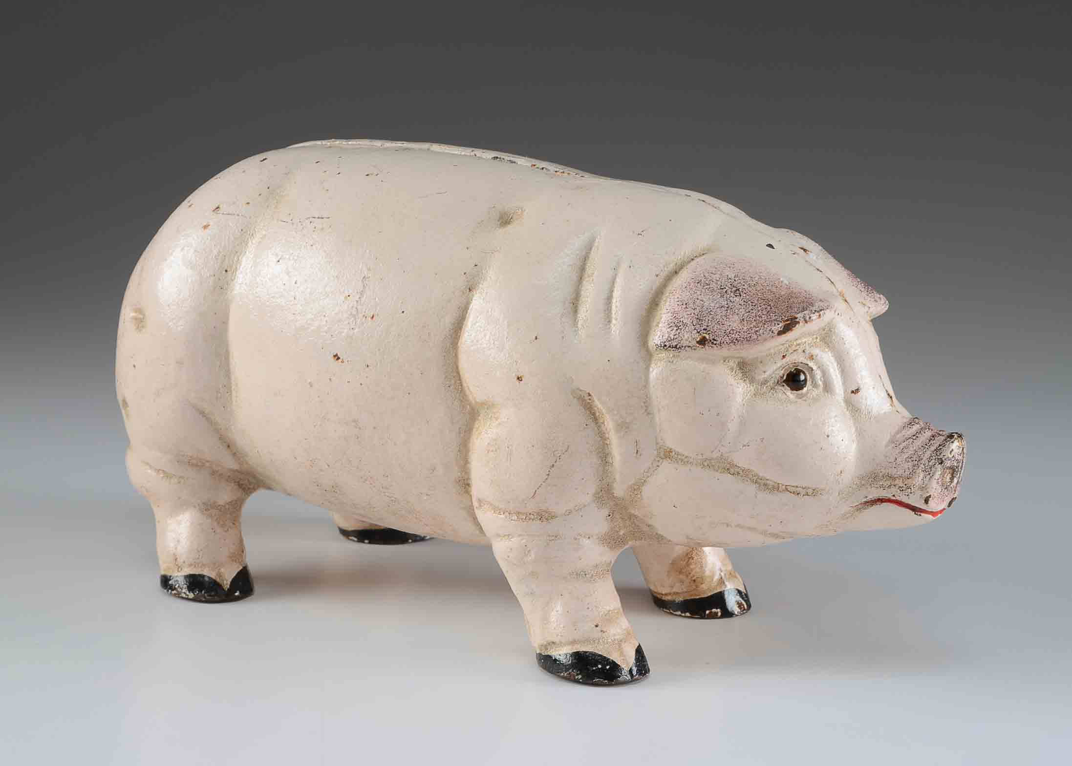 A Vintage Cast Iron "Piggy" Coin Bank