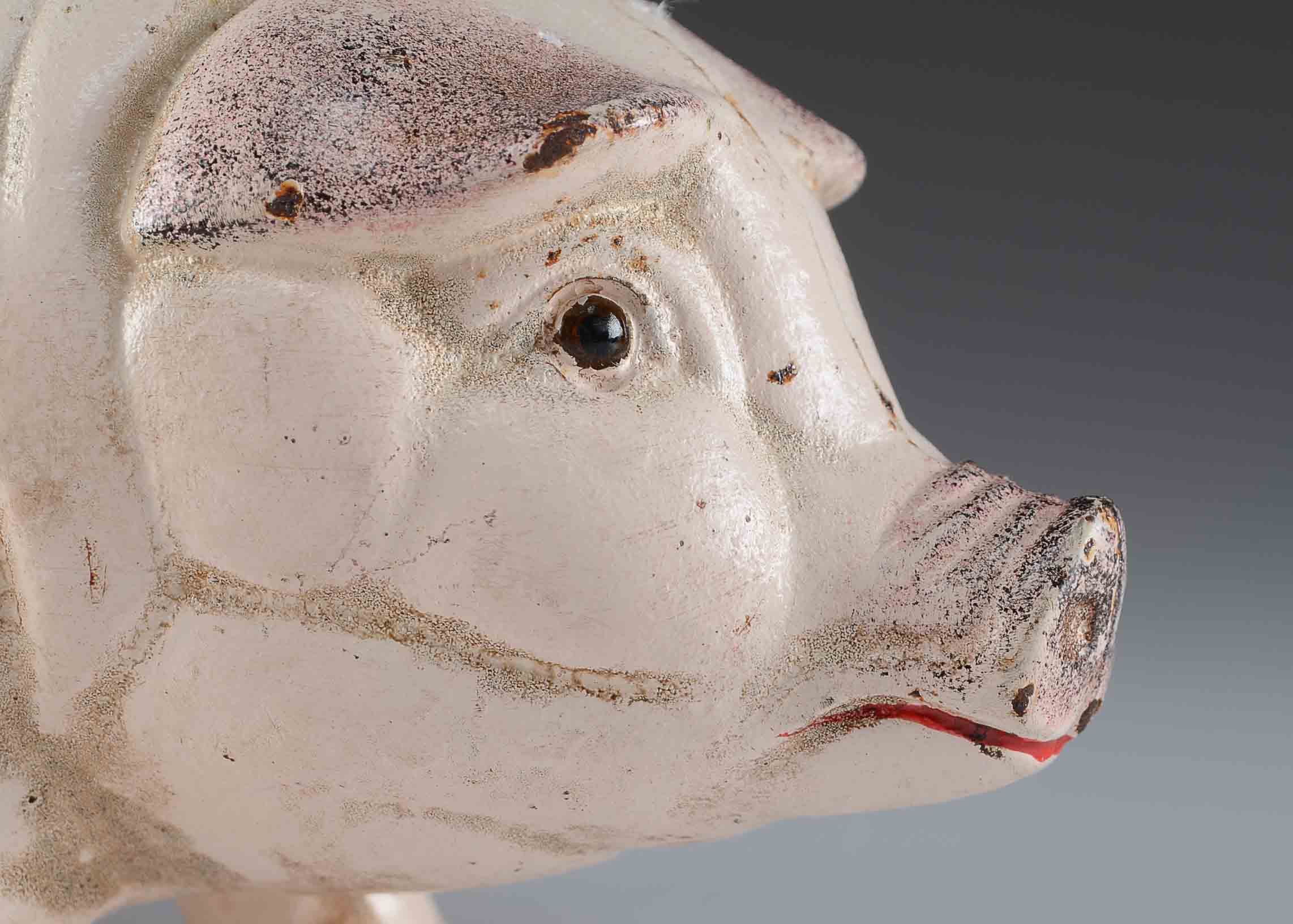 A Vintage Cast Iron "Piggy" Coin Bank