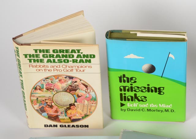 Veritable Library of Golf Books and Golf Related Decor