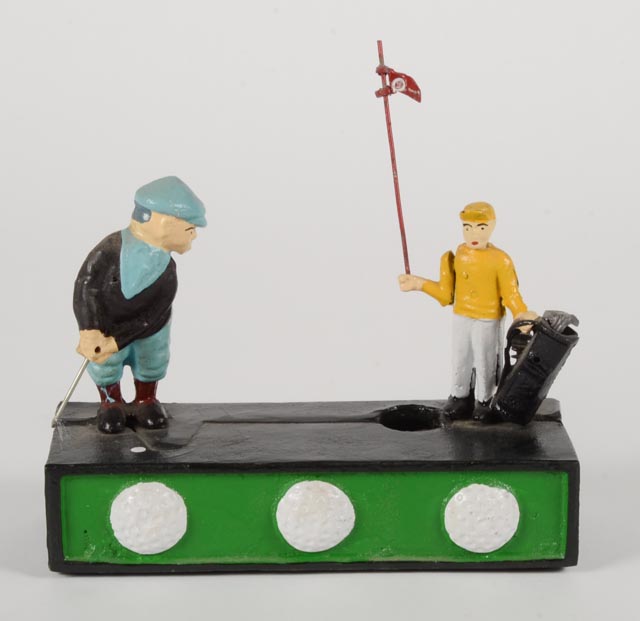 Veritable Library of Golf Books and Golf Related Decor