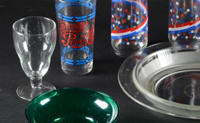 Assortment of Vintage Glassware