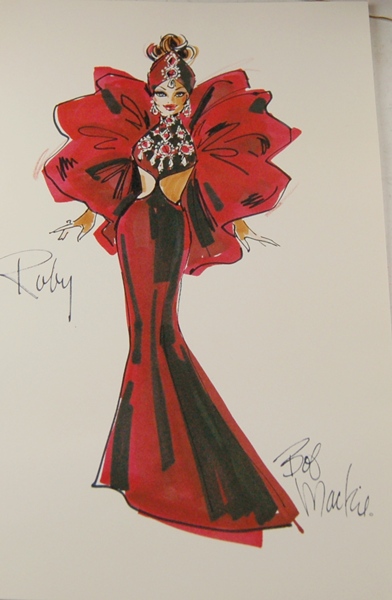 Bob Mackie's Ruby Radiance Collectible Barbie