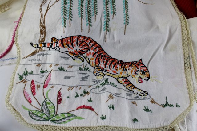 Box of Vintage Linens