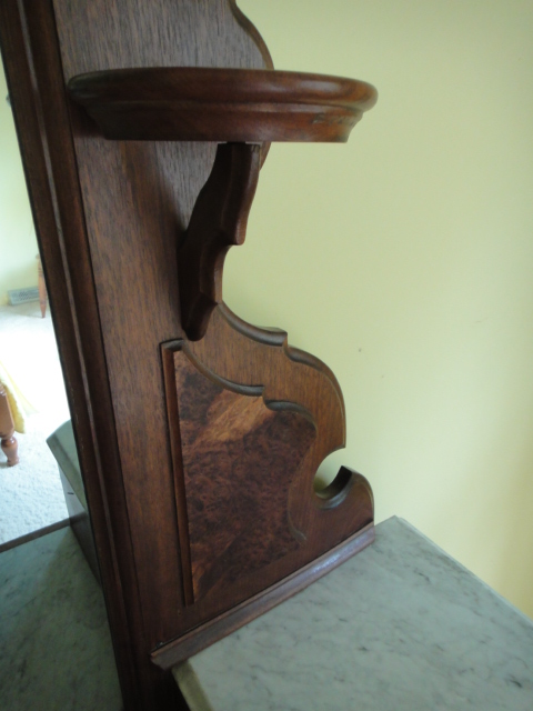 Antique Victorian Marble Top Renaissance Revival Dresser