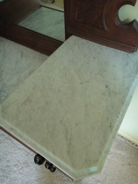 Antique Victorian Marble Top Renaissance Revival Dresser