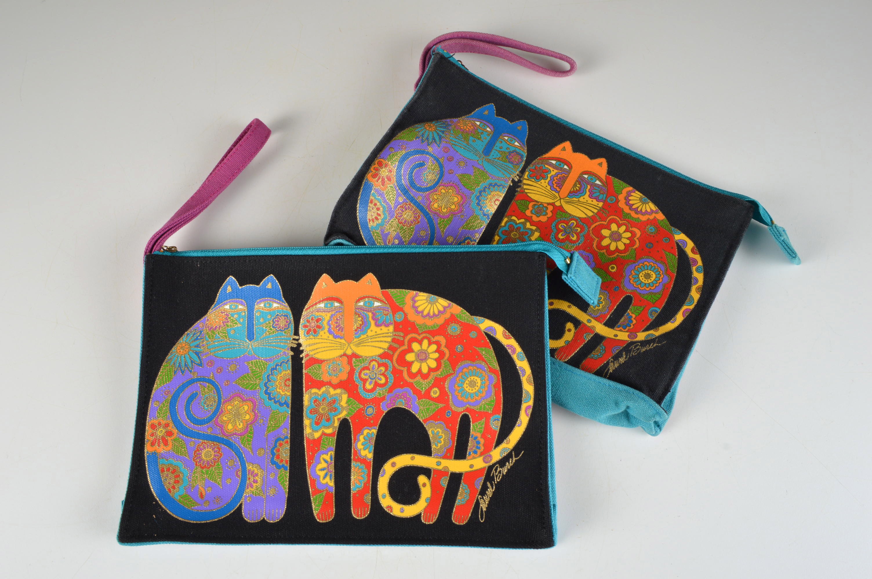 Collection of Eleven Laurel Burch Cosmetic Cases 