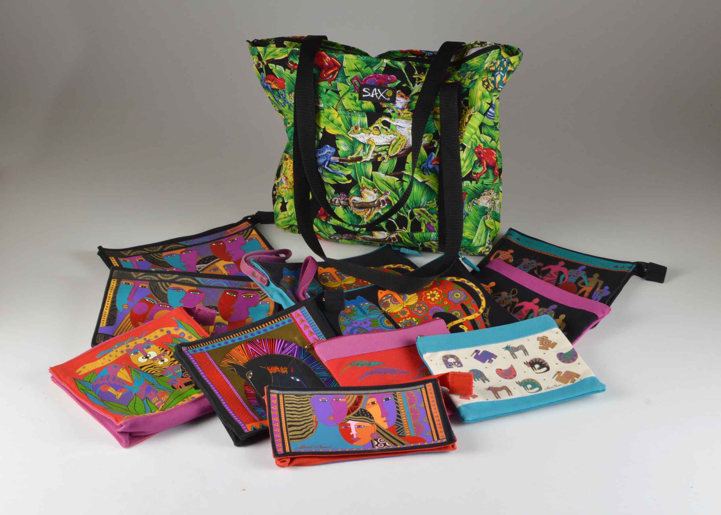 Collection of Eleven Laurel Burch Cosmetic Cases 