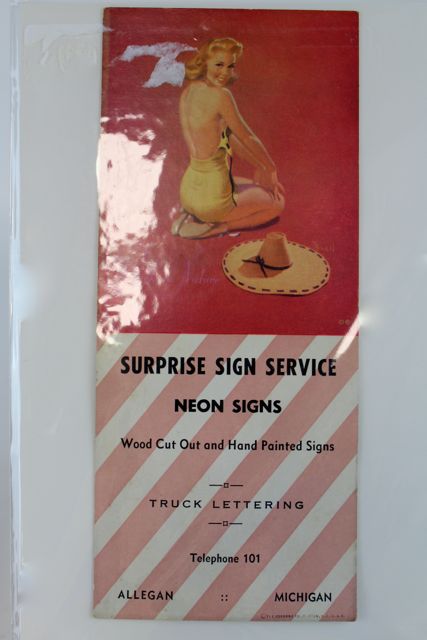 Vintage Pin Up Girl Advertising Cards