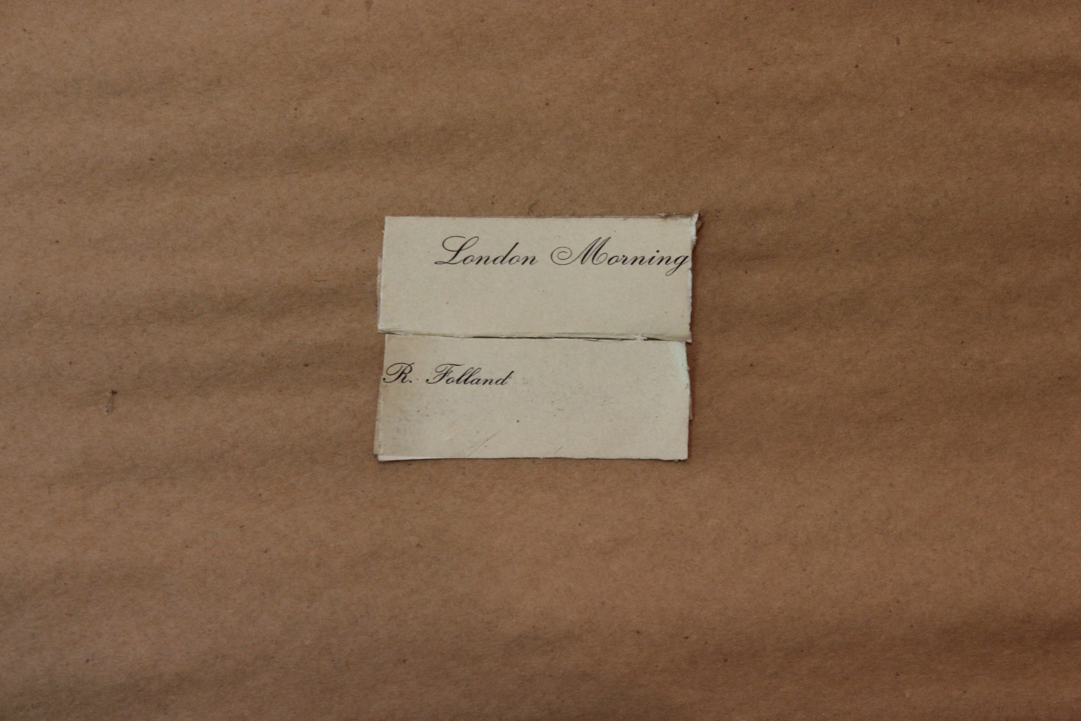 London Morning Print by Artist Ronald Folland 