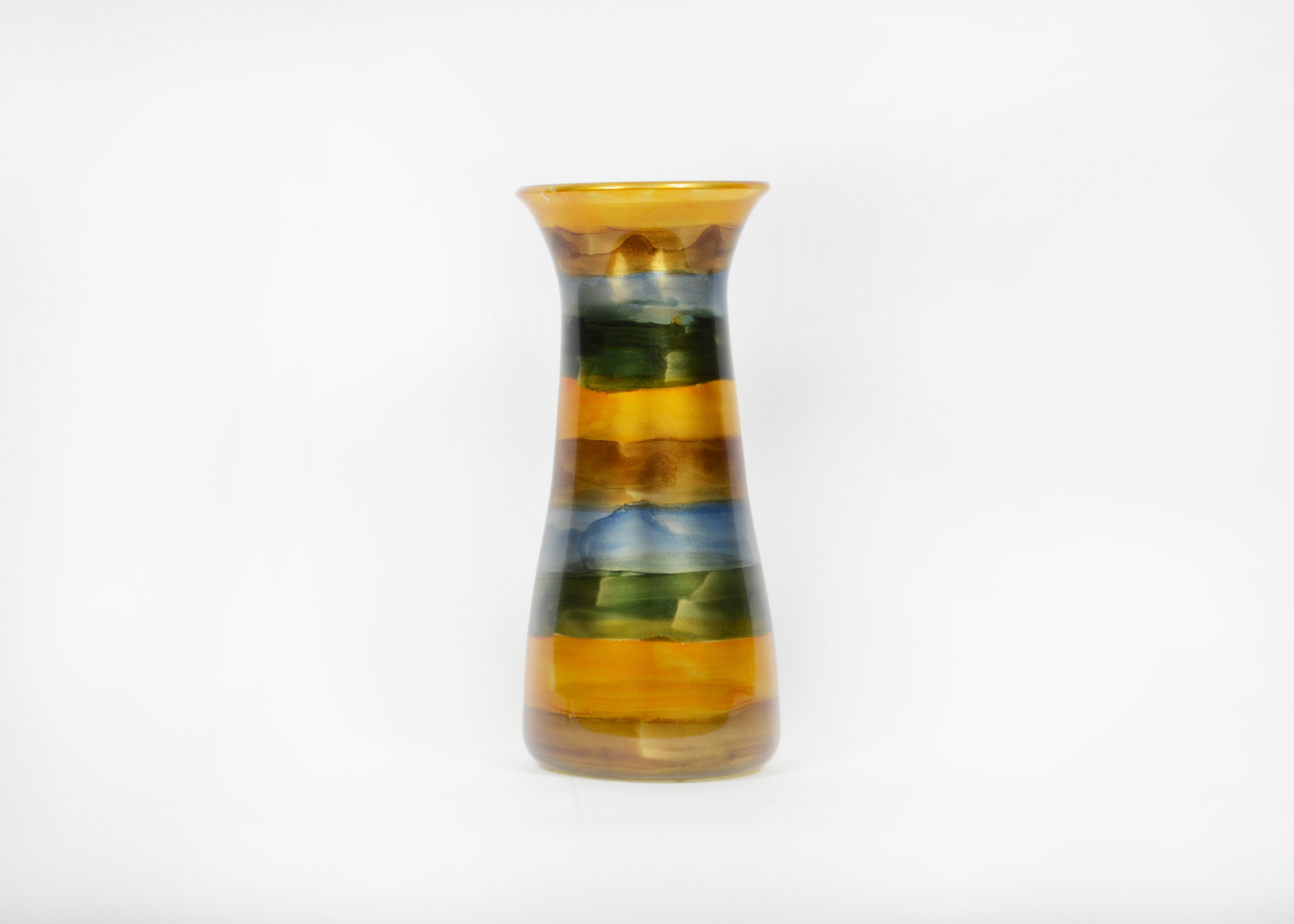 Large Colored Glass Vase