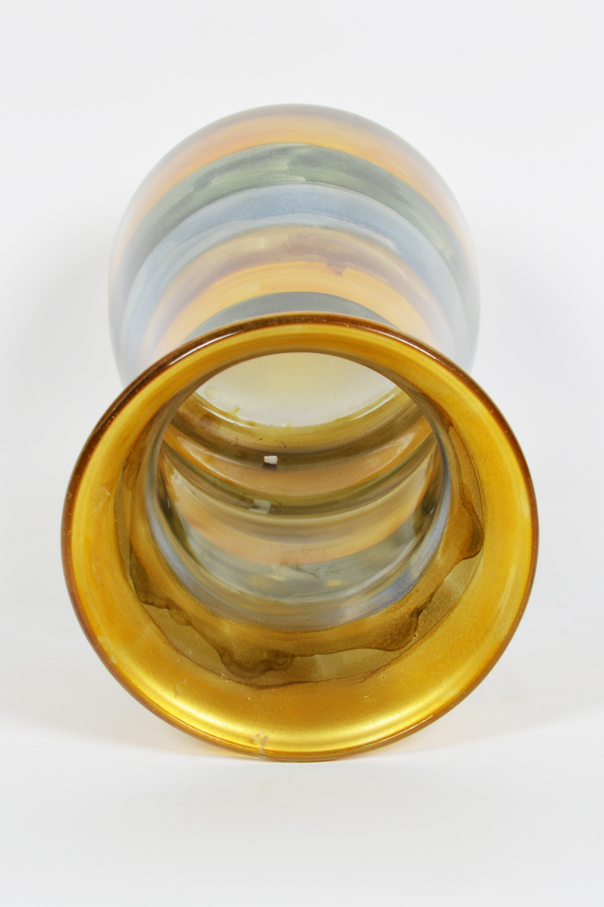 Large Colored Glass Vase