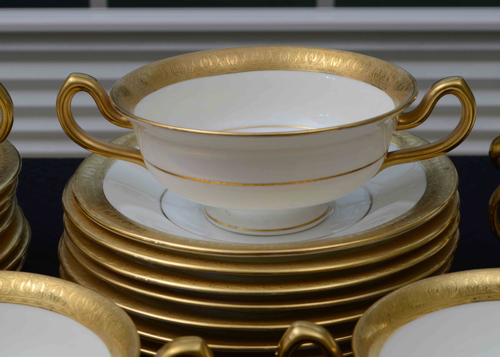 Minton China Cream Soup Cups and Saucers