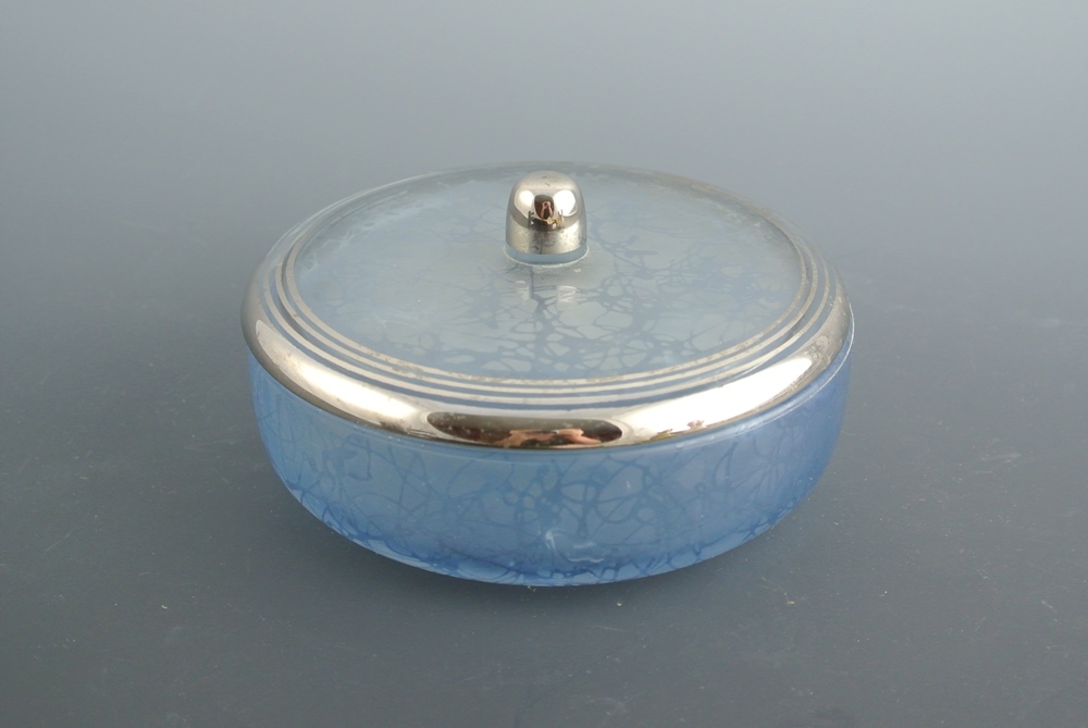 Vintage Glass Powder Box, Calvin Klein Purse Mirror & More