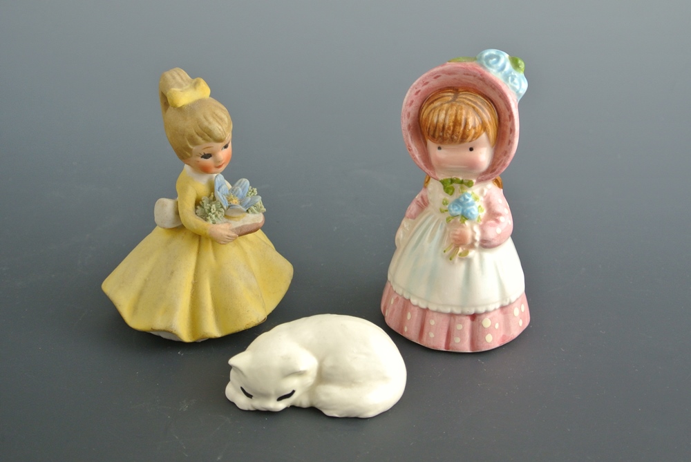 Vintage Glass Powder Box, Calvin Klein Purse Mirror & More