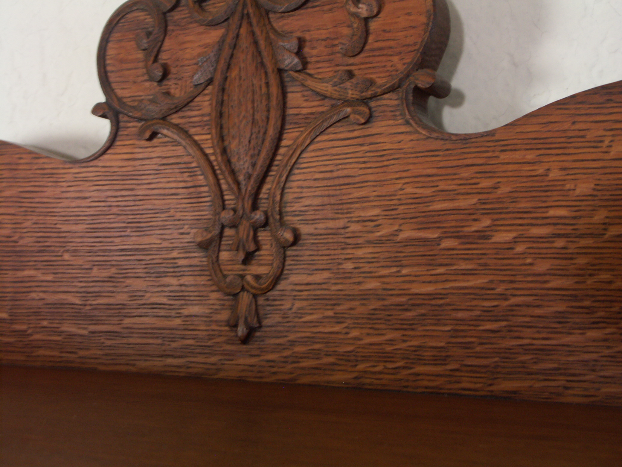 Antique Victorian Oak Curio Cabinet